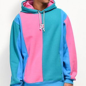 Teddy Fresh Love Blue & Pink Color Block Hoodie
